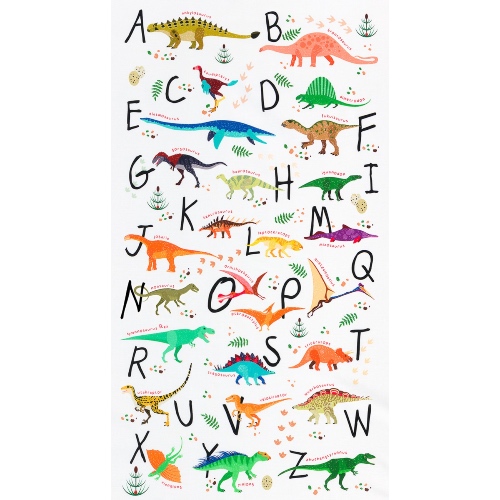 Alphabetosaurus Fabric Panel
