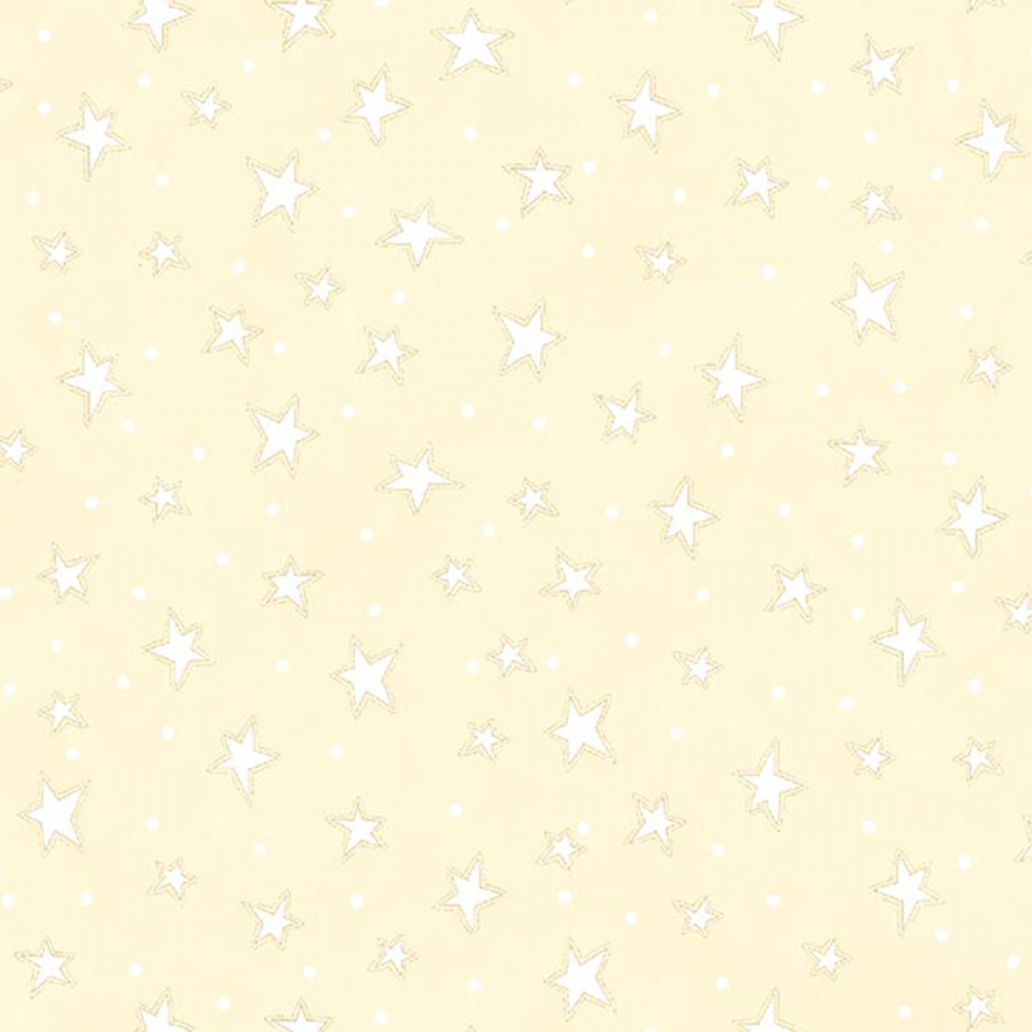 Cream Starry Fabric
