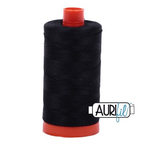Aurifil 50 1300m 2692 Black Cotton Thread