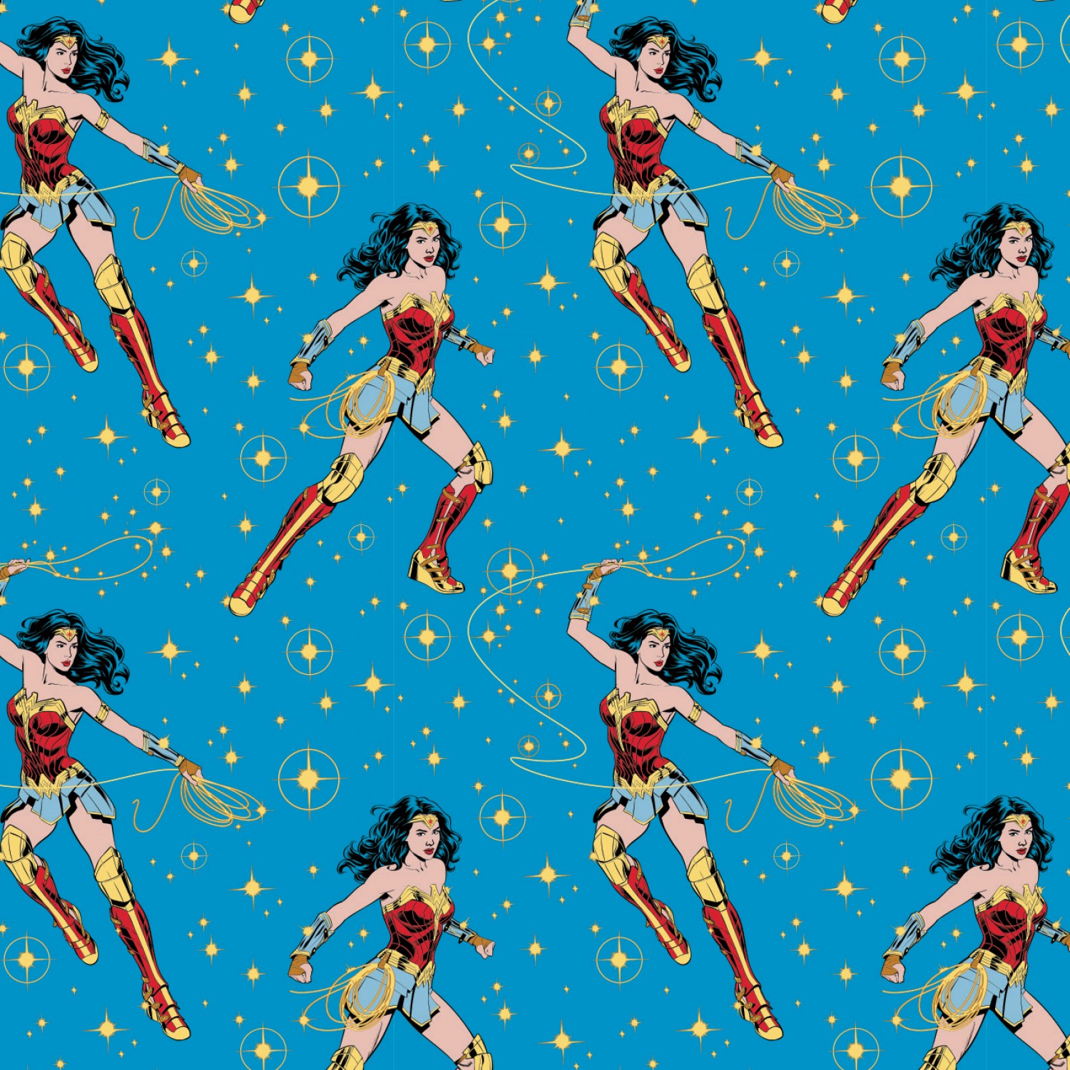 DC Comics Wonder Woman 1984 Poses Fabric - Blue