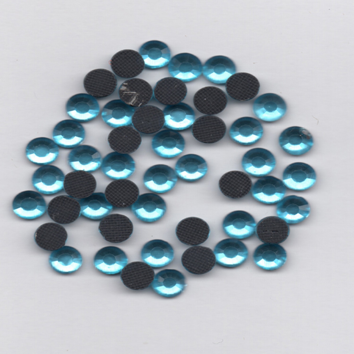 Hotfix Rhinestones 4mm - Aquamarine - 60 Pieces
