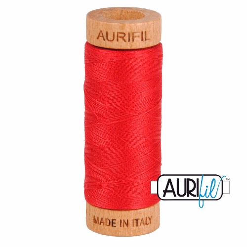 Aurifil 80 280m 2250 Red Cotton Thread
