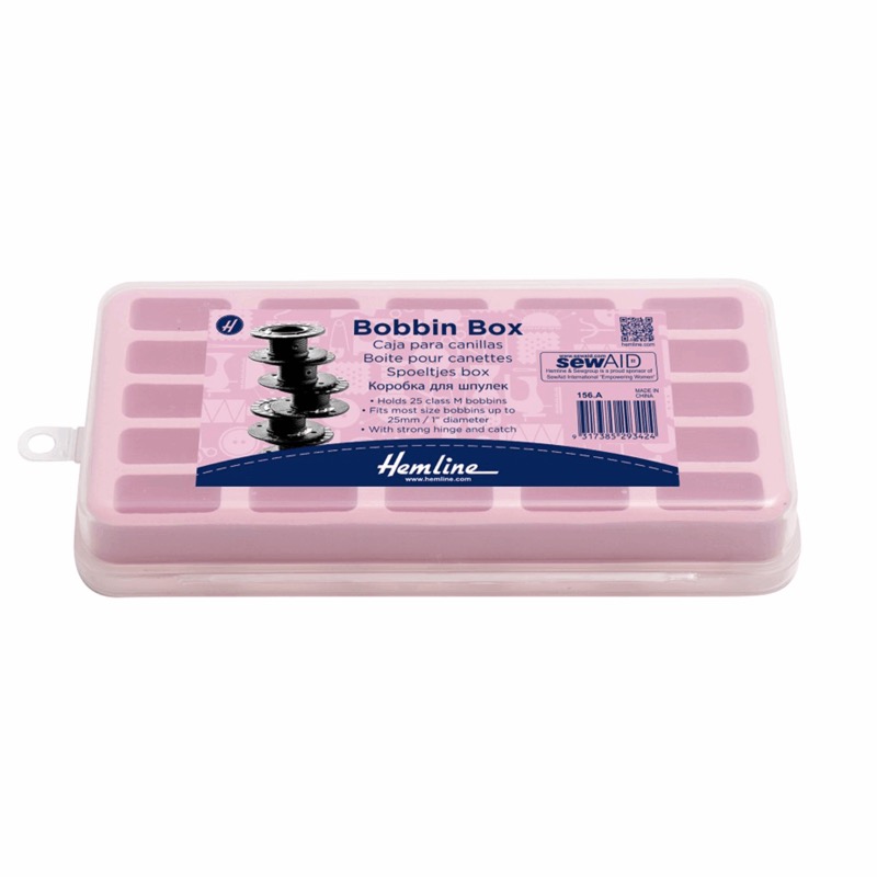 Hemline Bobbin Box Pink | Large