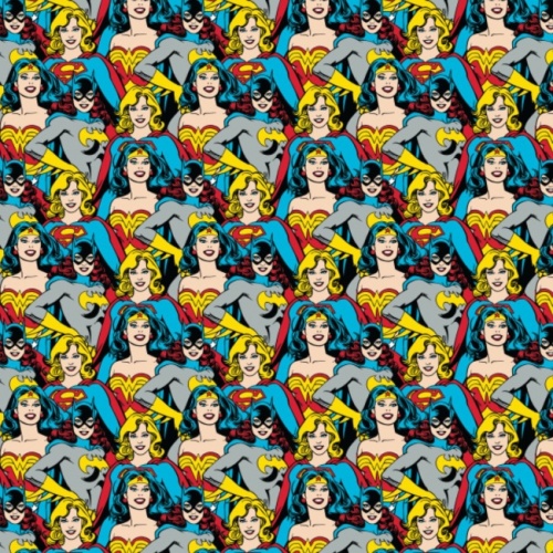DC Heroines Stacked Fabric