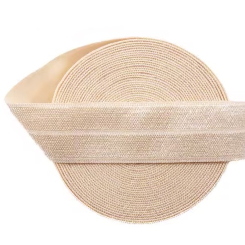 Fold-over Elastic 3/4in Tan - PER QUARTER METRE