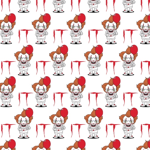 IT Pennywise Halloween Fabric