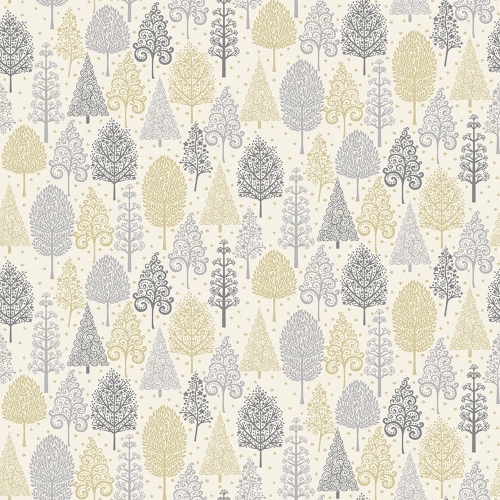 Grey Trees Scandi Fabric Makower 2356-S