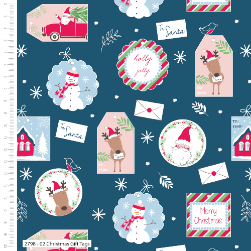 Christmas Gift Tags Christmas Post Fabric