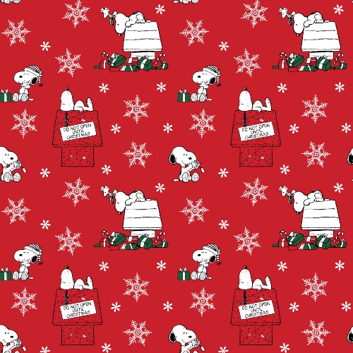 Do Not Open Snoopy Christmas Fun Fabric