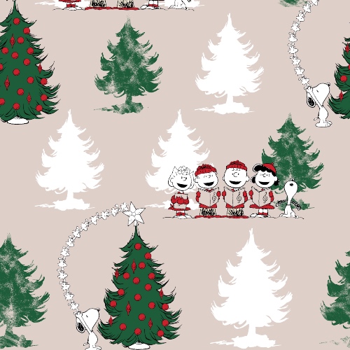 Happy Christmas Snoopy Christmas Fun Fabric