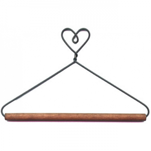 4in Heart Top Hanger With Dowel