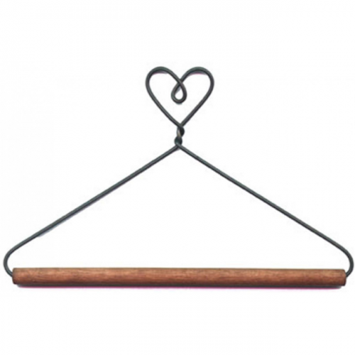 5in Heart With Stained Dowel Holder