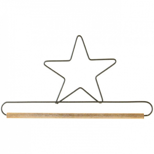 6in Star Quilt Hanger With Dowel