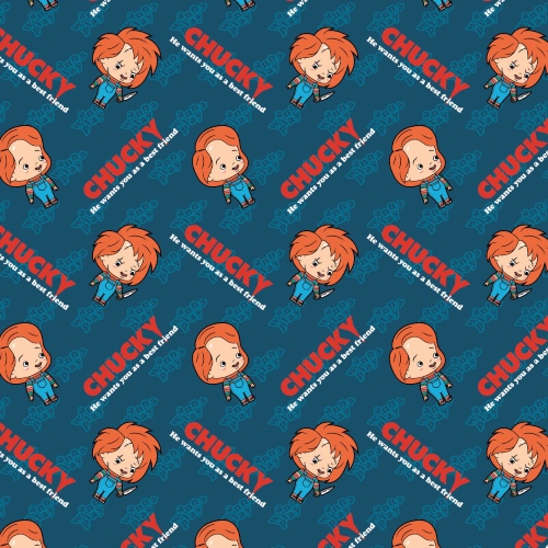 Chucky Childs Play Halloween Fabric