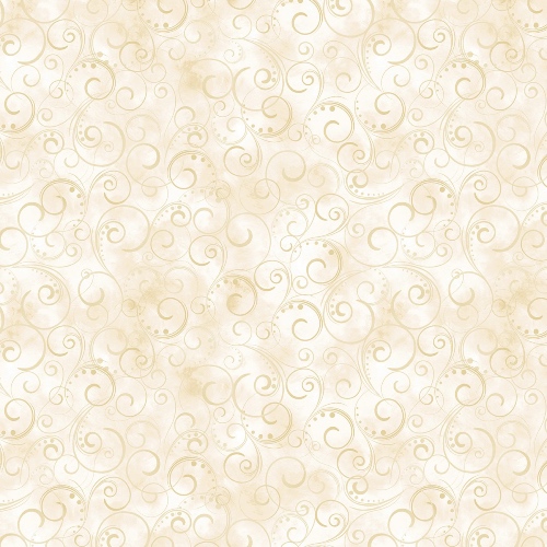 Benartex 108'' Swirling Splendor Cream