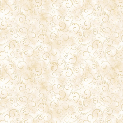 Benartex 108'' Swirling Splendor Cream