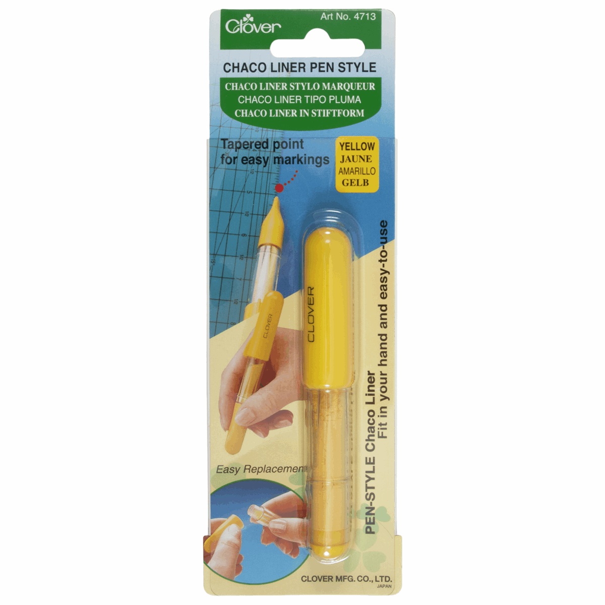 Clover Chaco Liner Pen Style Yellow