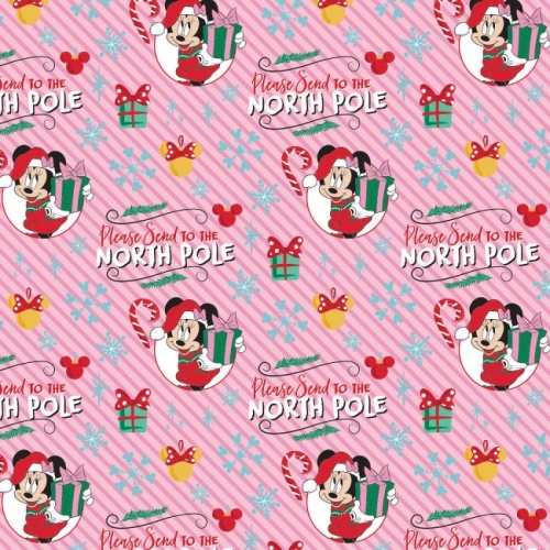 Disney Minnie Mouse North Pole Christmas Fabric