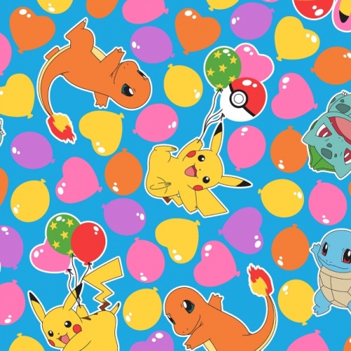 Pokemon Sky Balloons Fabric