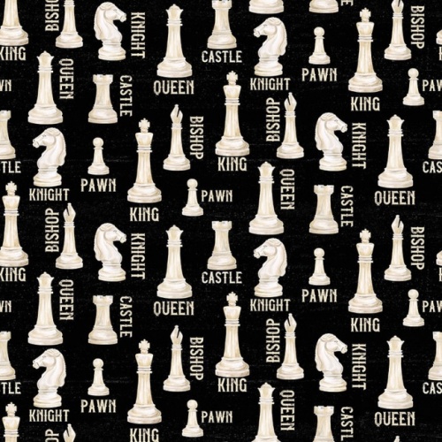 I'd Rather be Playing Chess Fabric