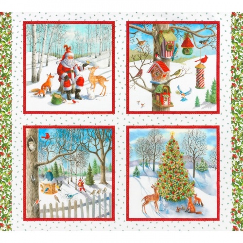 Santas Woodland Walk - Winter Panel