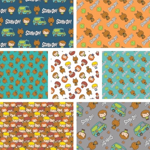 Scooby Doo Fat Quarters x 7