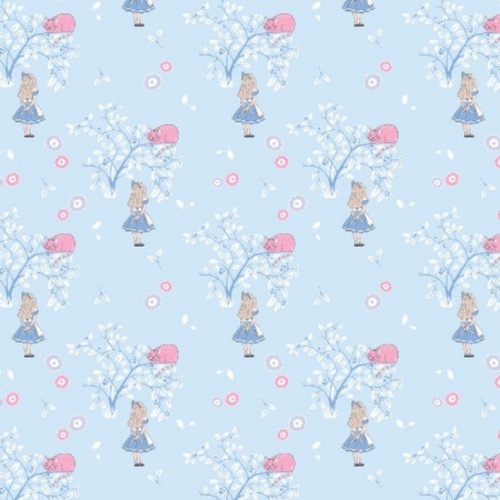 Alice in Wonderland Cheshire Cat Fabric