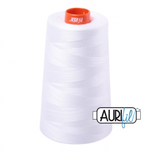 Aurifil 50 5900m 2024 White Cotton Thread Cone