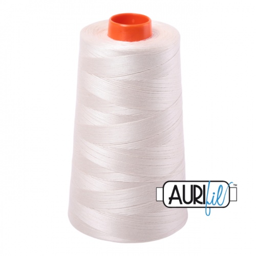 Aurifil 50 5900m 2309 Silver White Cotton Thread Cone
