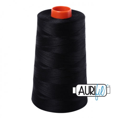 Aurifil 50 5900m 2692 Black Cotton Thread Cone
