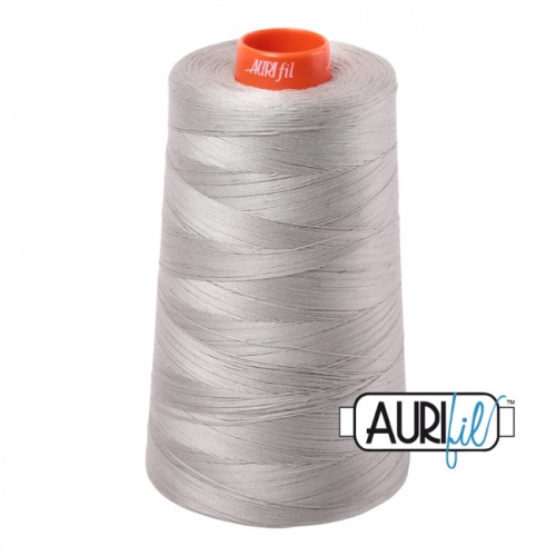 Aurifil 50 5900m 5021 Light Grey Cotton Thread Cone