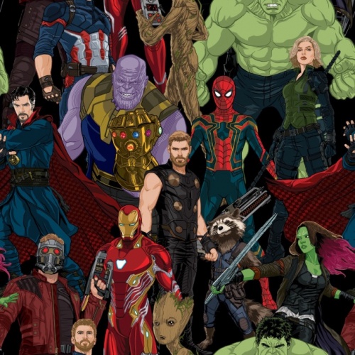 Marvel Avengers Infinity War Fabric