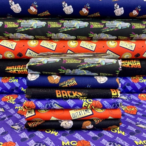 Back To The Future Fat Quarters x 6
