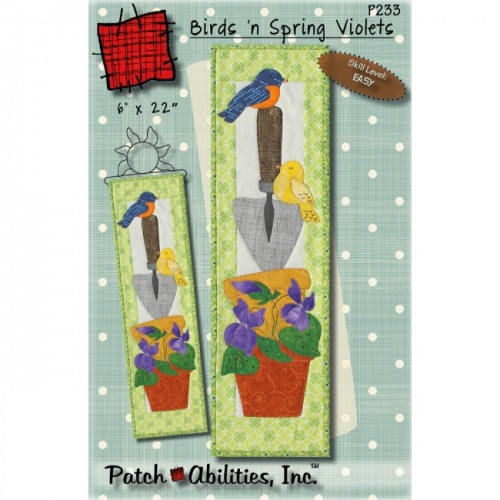 Birds 'n Spring Violets - Wall Hanging Pattern