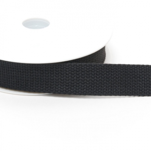 Black Cotton Tape 25mm x 10m