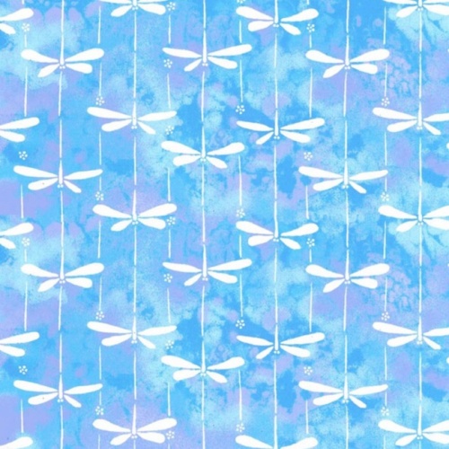 Blue Dragonfly Fabric