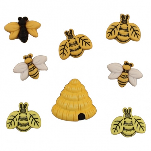 Buzzin Around Bee Buttons