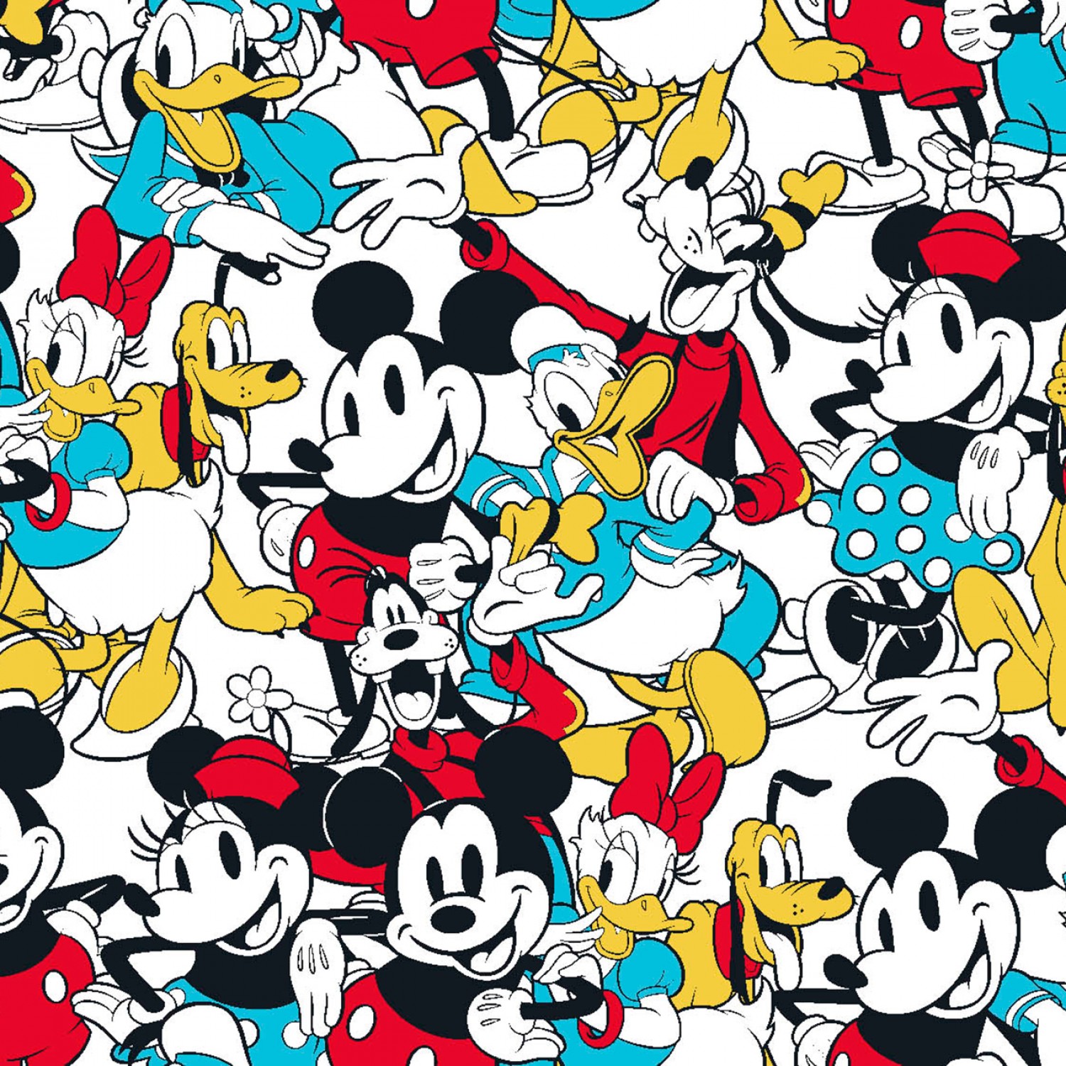 Disney Mickey and Friends Sensational 6 Snapshot Fabric