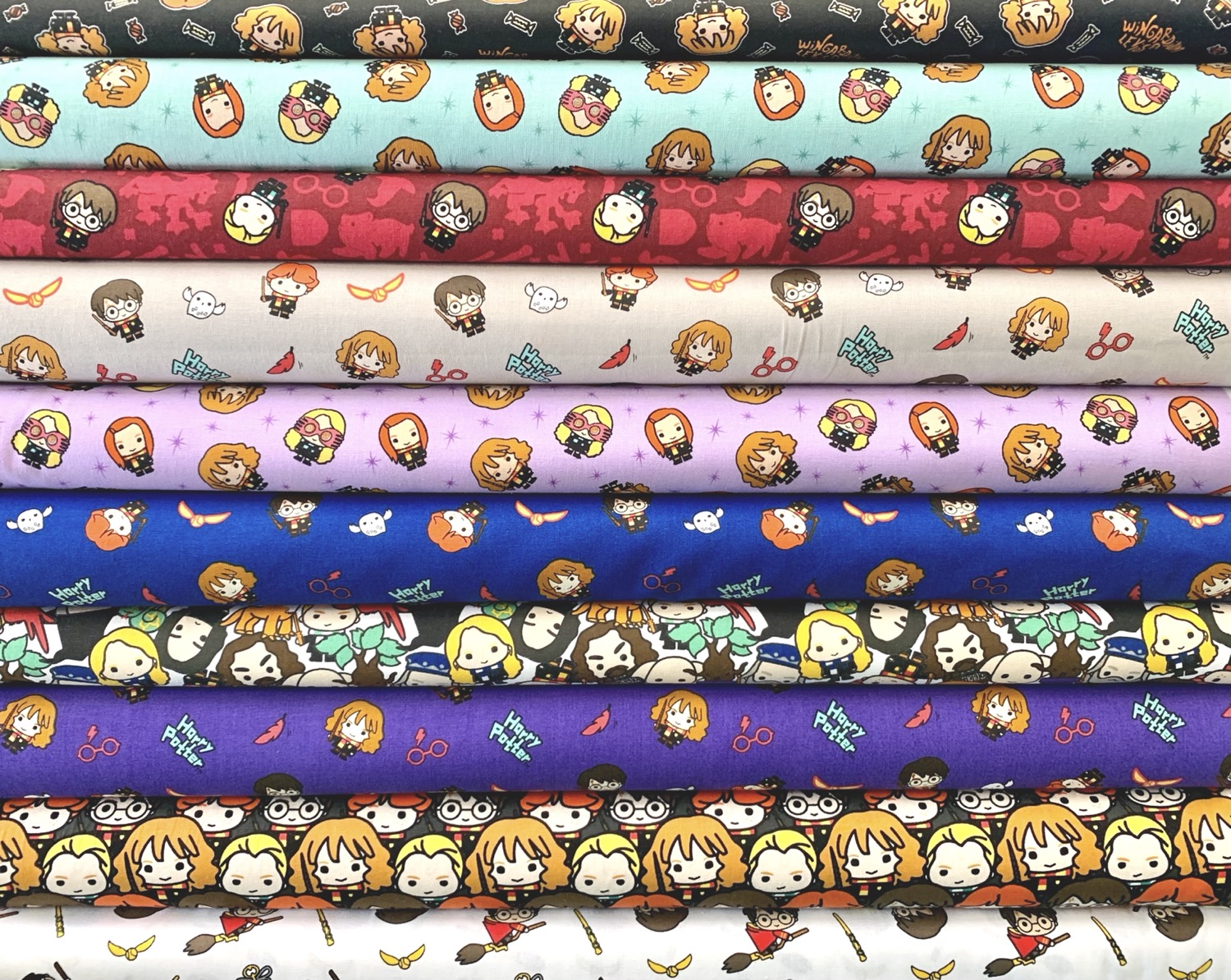 Harry Potter Kawaii Fat Quarter Bundle x 10 pieces