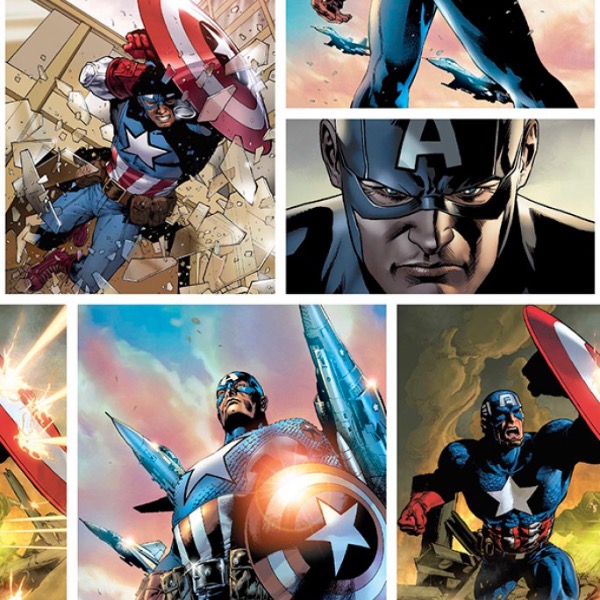 Marvel Captain America Digitally Printed Fabric