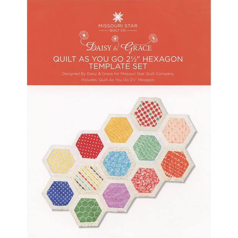 Quilt As You Go 2 1/2'' Hexagon Template