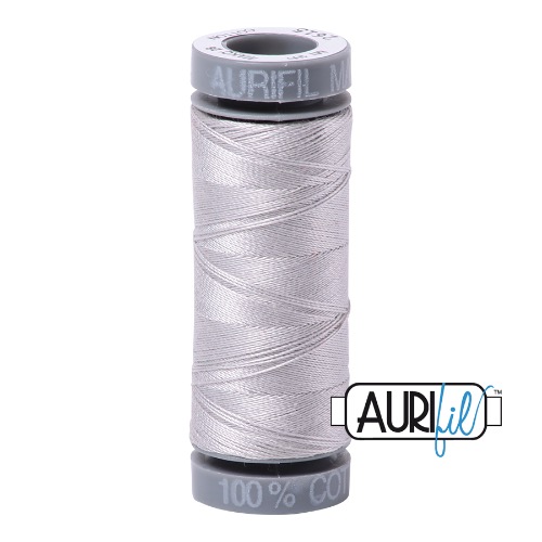 Aurifil 28 100m 2615 Aluminium Cotton Thread