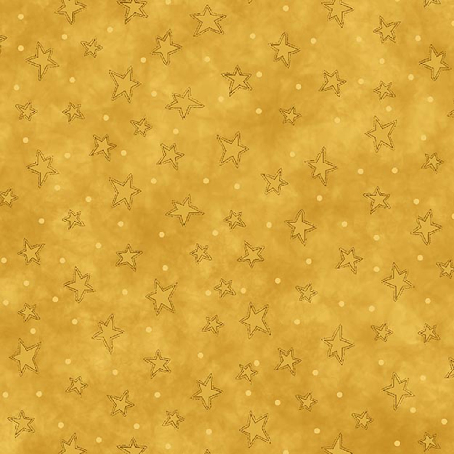 Gold Starry Fabric
