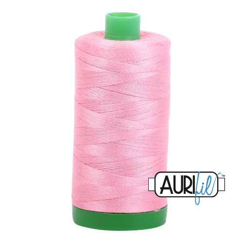 Aurifil 40 1000m 2425 Bright Pink Cotton Thread