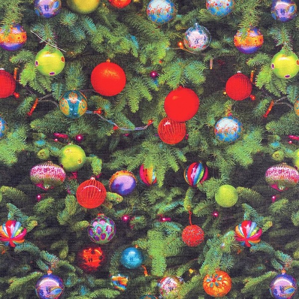 Christmas Baubles Fabric