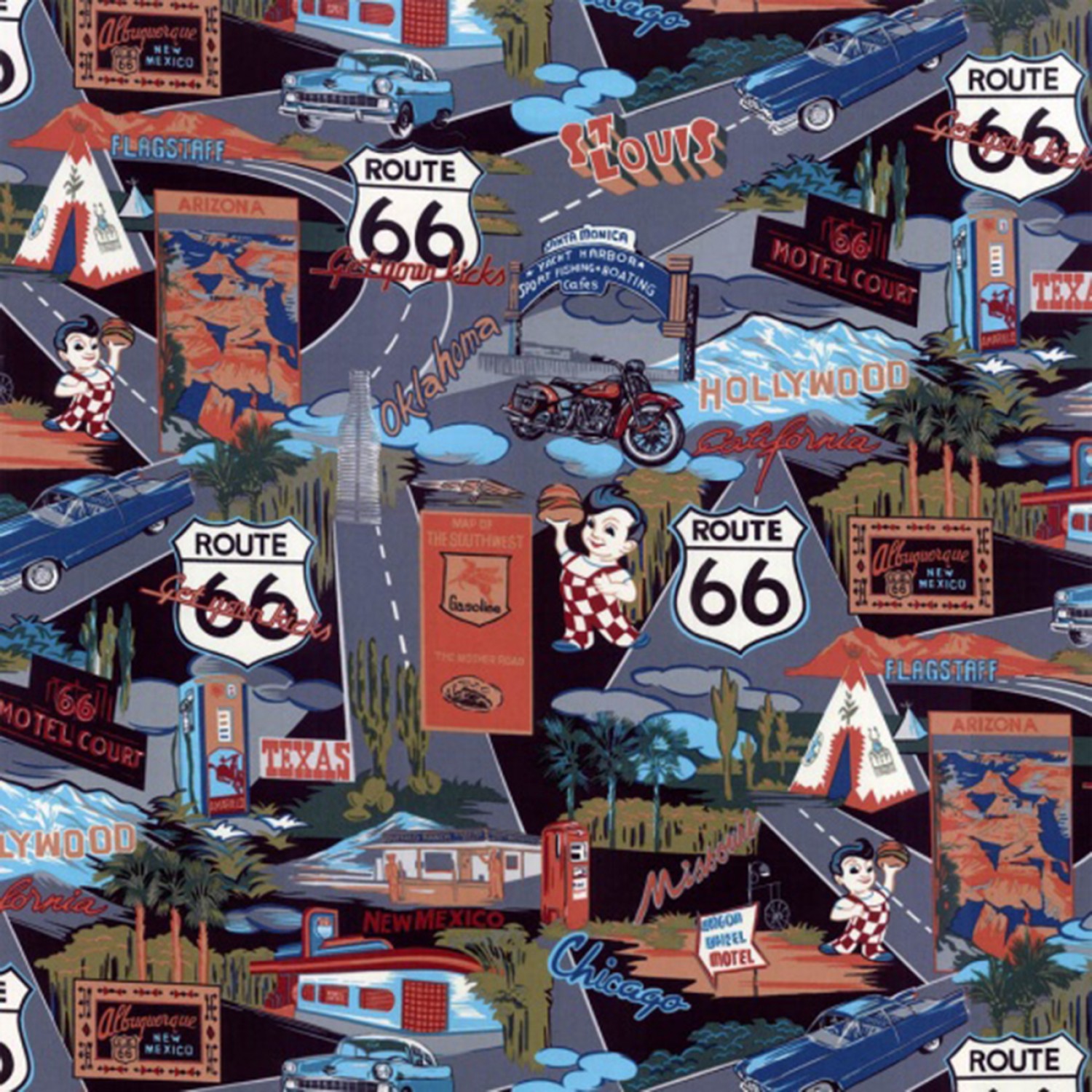 Route 66 Fabric