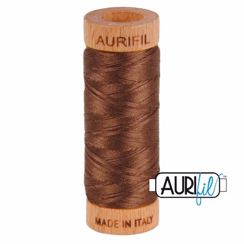 Aurifil 80 280m 1285 Medium Bark Cotton Thread