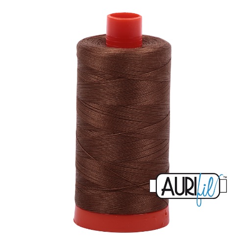 Aurifil 50 1300m 2372 Dark Antique Gold Cotton Thread