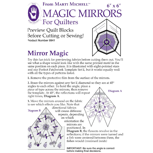 Marti Michell Magic Mirrors 6'' x 6''
