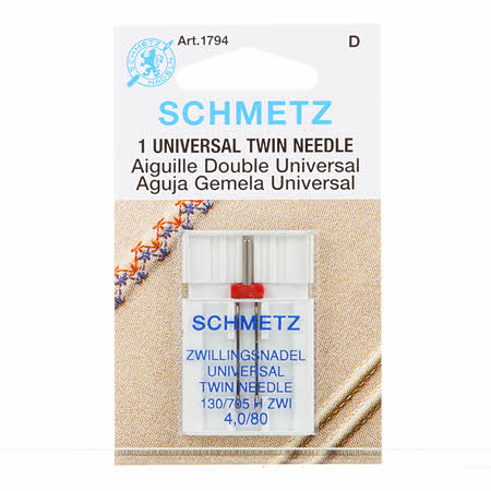 Schmetz Twin Universal Needle Size 4.0/80